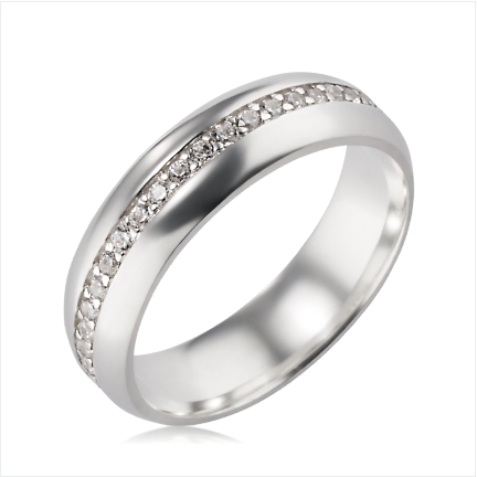 Alian&ccedil;a de Prata 950 5mm com pedras