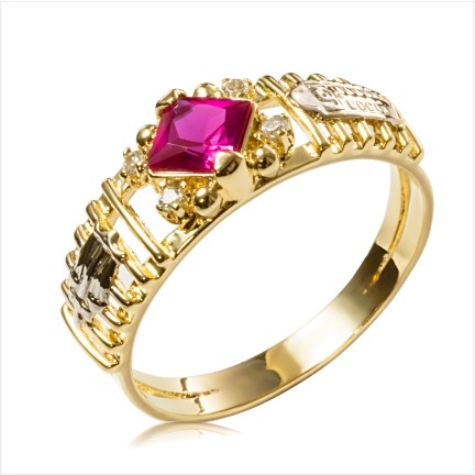 Anel de Formatura Ouro 18k 750