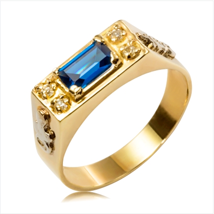 Anel de Formatura Ouro 18k 750