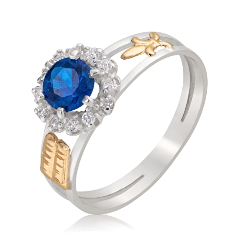 Anel de Formatura Prata 950 com Emblema Ouro 18k