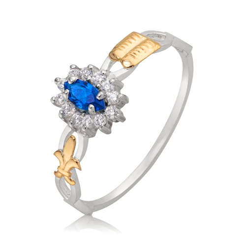 Anel de Formatura Prata 950 com Emblema Ouro 18k