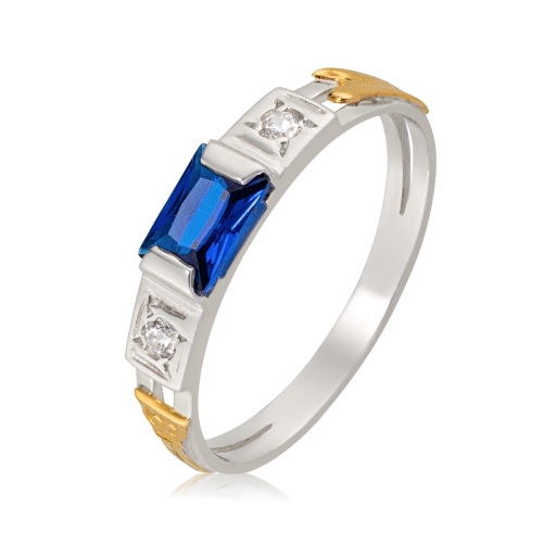 Anel de Formatura Prata 950 com Emblema Ouro 18k