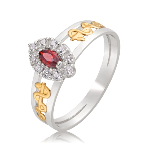 Anel de Formatura Prata 950 com Emblema Ouro 18k