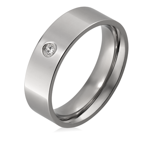 Alian&ccedil;a de a&ccedil;o reta 6mm com 1 zirc&ocirc;nia de 2,00mm